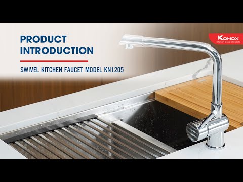 Vòi rửa bát nóng lạnh Konox Model KN1205 |Swivel Kitchen faucet |Konox Kitchen faucets|2022