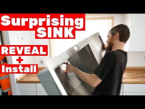 Modern Minimalist Kitchen - Stainless Steel Drainboard Sink