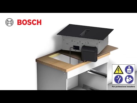 How to install a Bosch 2-in-1 cooktops with integrated ventilation