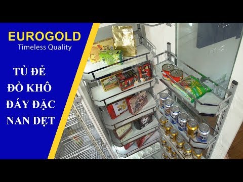 TỦ ĐỂ ĐỒ KHÔ ĐÁY ĐẶC NAN DẸT - Phụ Kiện Tủ Bếp Eurogold | Eurogold.com.vn