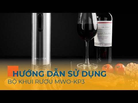 Malloca l Hướng Dẫn Sử Dụng Bộ Dụng Cụ Khui Rượu MWO-KP3