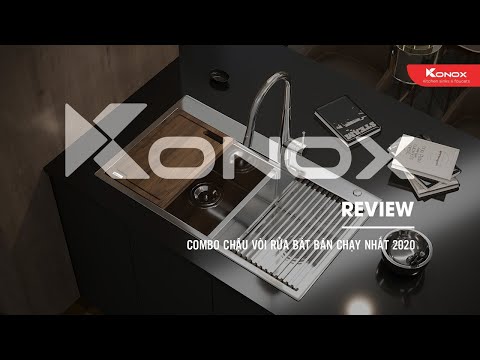Combo Chậu Vòi Rửa Bát Bán Chạy Nhất 2020 - Konox Topmount Series KN8250TD + KN1901C