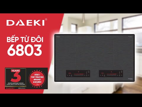 BẾP TỪ ĐÔI DAEKI DIC-6803: CÔNG NGHỆ INVERTER TIẾT KIỆM ĐIỆN, NHIỀU TÍNH NĂNG HỖ TRỢ NẤU NƯỚNG