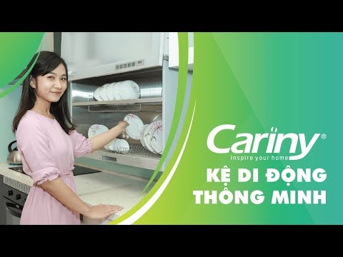 Kệ Bát Đĩa Di Động Thông Minh Cariny | Phụ Kiện Nhà Bếp Cao Cấp | Thiết Bị Nhà Bếp Thông Minh