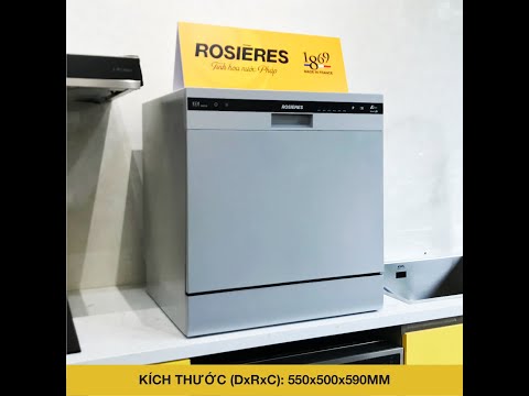 HDSD máy rửa bát Rosieres Compact mini 8 bộ RDCP 8S-04