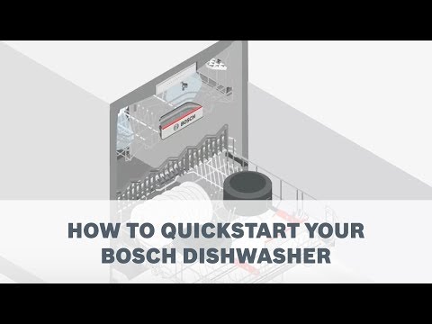 How to quickstart your Bosch Dishwasher