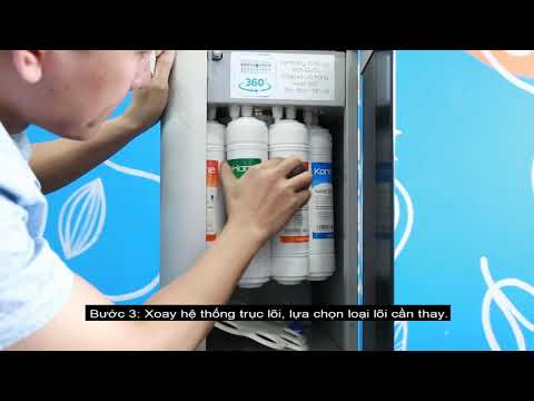 Hướng dẫn thay lõi lọc máy lọc nước KPro G61