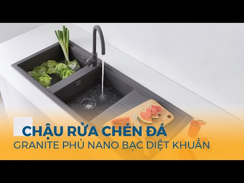 Malloca l Chậu Rửa Chén Đá Granite Nano Bạc Diệt Khuẩn