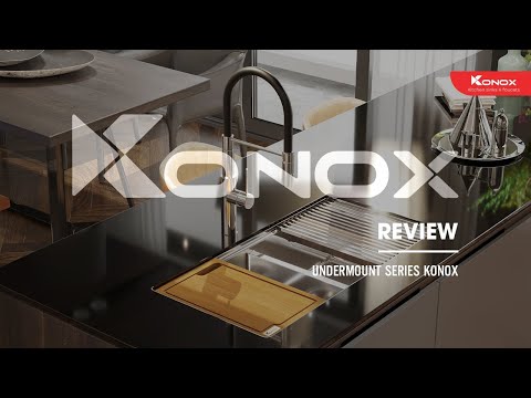 Chậu rửa bát Lắp âm bàn đá Konox Undermount KN8745DUB | Undermount Series |Konox Kitchen sinks