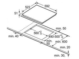 kich thuoc lap dat bep tu bosch PXJ651FC1E