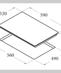 Bếp từ Cata I 604 B 2 kich thuoc lap dat bep tu cata i 604 b 1