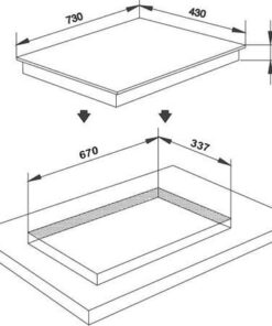 Bếp từ Malloca MI 732SL 1 kich thuoc lap dat bep tu malloca MI 732SL