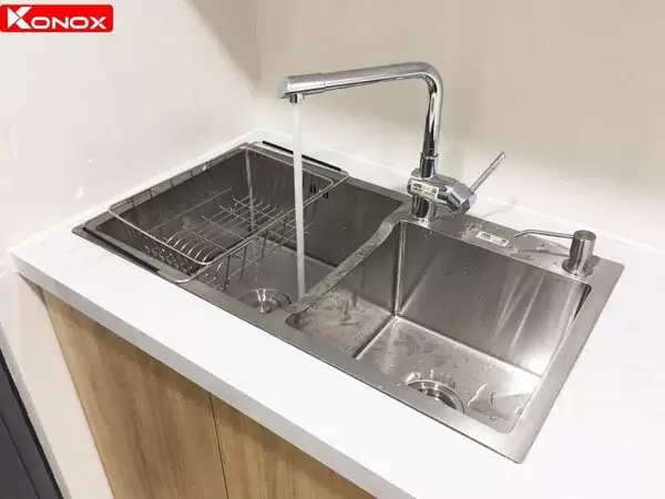 hinh anh thuc te chau rua bat konox KN8245DO