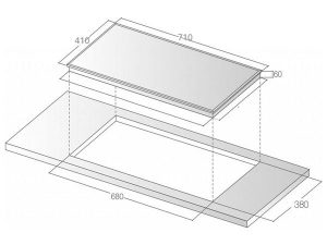 Bếp từ Bauer BE 368SD 2 kich thuoc lap dat bep tu bauer BE 368SD