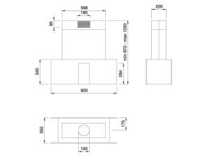 kich thuoc lap dat may hut mui malloca SECRET BLACK I510B