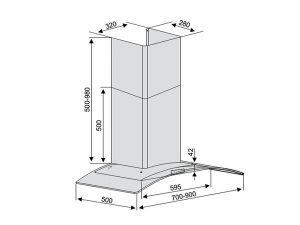 kich thuoc lap dat may hut mui kocher k 228s