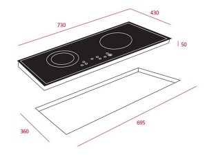 Bếp điện từ Teka IZ 7200 HL 7 kich thuoc lap dat bep dien tu teka IZ 7200 HL