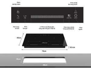 hinh anh bang dieu khien bep tu sunhouse mama mmb9201dih