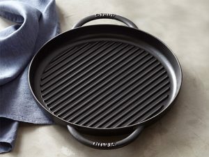 Chảo gang Staub Pure Grill Grey 26cm 5 chi tiet chao gang staub pure grill grey 26cm