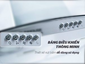 Máy hút mùi kính cong Sunhouse MM6719-70 6 hinh anh bang dieu khien may hut mui kinh cong sunhouse mm6719 70