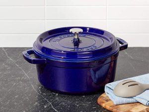 Nồi gang Staub Round Cocotte Dark Blue 26cm 6 hinh anh thuc te noi gang staub round cocotte dark blue 26cm