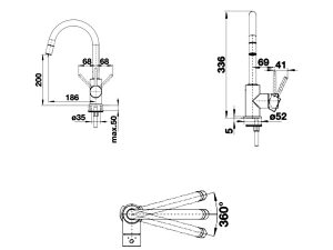 kich thuoc lap dat voi rua bat chen inox 304 blanco mida s