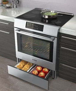 Lò nướng âm tủ bếp Bosch HBG633BS1J 6 lap dat trong showroom lo nuong bosch hbg655hs1