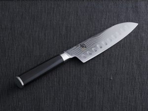 san pham dao kai shun classic santoku hollow knife 18cm
