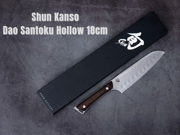 vo hop dao kai shun kanso santoku hollow knife 18cm