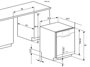 Máy rửa bát Spelier SMS08Plus1/DW 8 kich thuoc lap dat may rua bat spelier sp 08 uoz seri 7