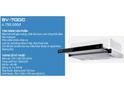 hinh anh catalogue may hut mui sevilla sv 700c
