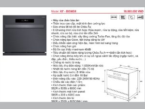 Máy rửa bát Kaff KF-BISMS8 7 catalogue may rua bat kaff kf bisms8