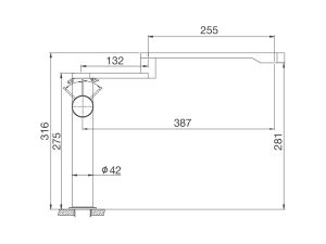 kich thuoc lap dat voi rua bat malloca k060s