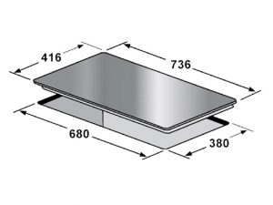 Bếp từ Kaff KF-7008IH 1 kich thuoc lap dat bep tu kaff kf 7008ih
