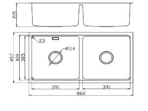 Chậu rửa chén chống xước Konox KN8646DU Dekor 4 ban ve chau rua bat kn8646dub dekor