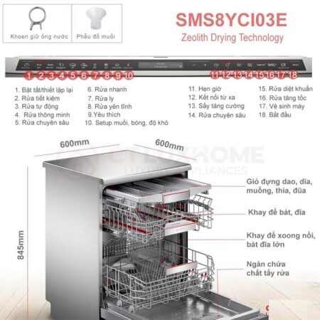 huong dan su dung may rua chen bat bosch SMS8YCI03E