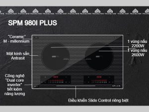 Bếp từ Spelier SPM 980I Plus 5 chuc nang bep tu spelier spm 980i plus