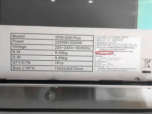 Bếp từ Spelier SPM 928I Plus 5 tem vo hop bep tu spelier spm 928i plus