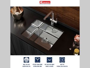 cong nghe chau rua bat chong suoc konox kn5444su desko