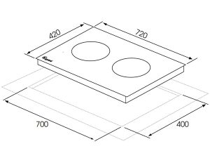 Bếp từ Kapani K-72114S 2 kich thuoc lap dat bep tu kapani k 72114s