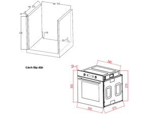 kich thuoc lap dat lo nuong kocher koeu 71s14f