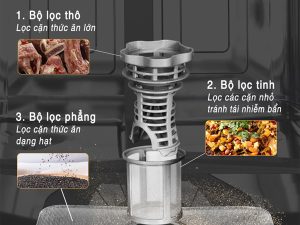 Máy rửa bát Richborn RDP6085FJB 9 bo loc rac may rua bat richborn rdp6085fjb