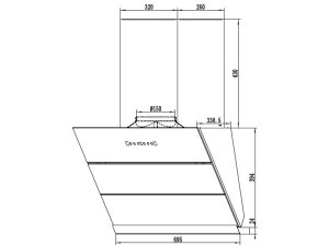 Máy hút mùi Fandi FD SH90 7 kich thuoc lap dat may hut mui fandi fd sh90