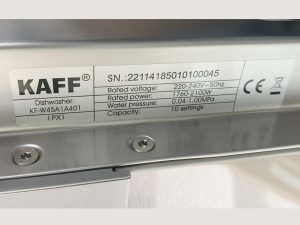 Máy rửa bát Kaff KF W45A1A401 9 tem nhan may rua bat kaff kf w45a1a401