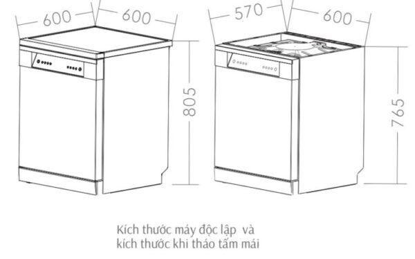 kich thuoc lap dat may rua bat canzy cz dws128c16i