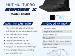 Máy hút mùi Kocher Turbo X-350D | Giá: 6.520.000 ₫ (giảm 20%)