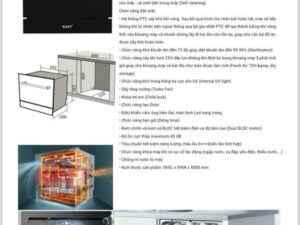 Máy rửa bát Kaff KF - BIV810S 8 MRB KF BIV810S