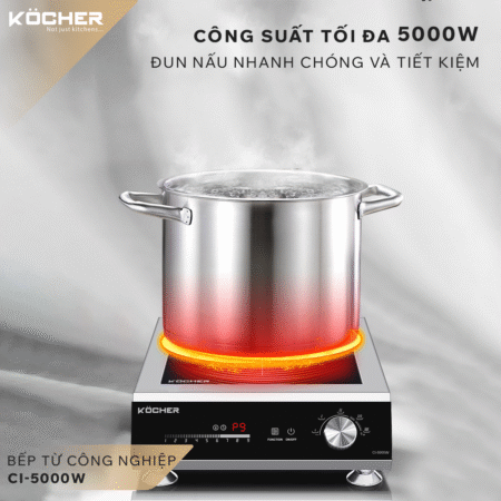 Bếp từ công nghiệp Kocher CI-5000W 7 A2