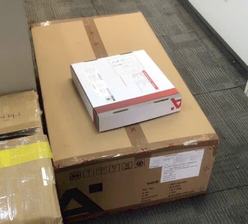 Hình ảnh đóng gói chậu vòi Hafele