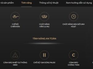 bep tu kocher DI 882 tinh nang